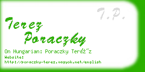 terez poraczky business card